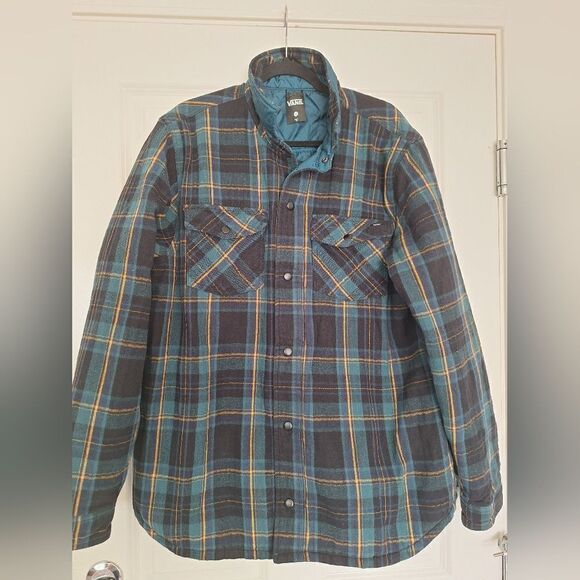 Vans Men's Green and Blue Jacket Size XL
